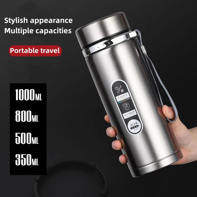 800ML-1Liter Stainless Steel Thermos Bottle with LED Temperature Display Sus304 Tea Water Bottle Vacuum Flask Portable Cups Classic Change